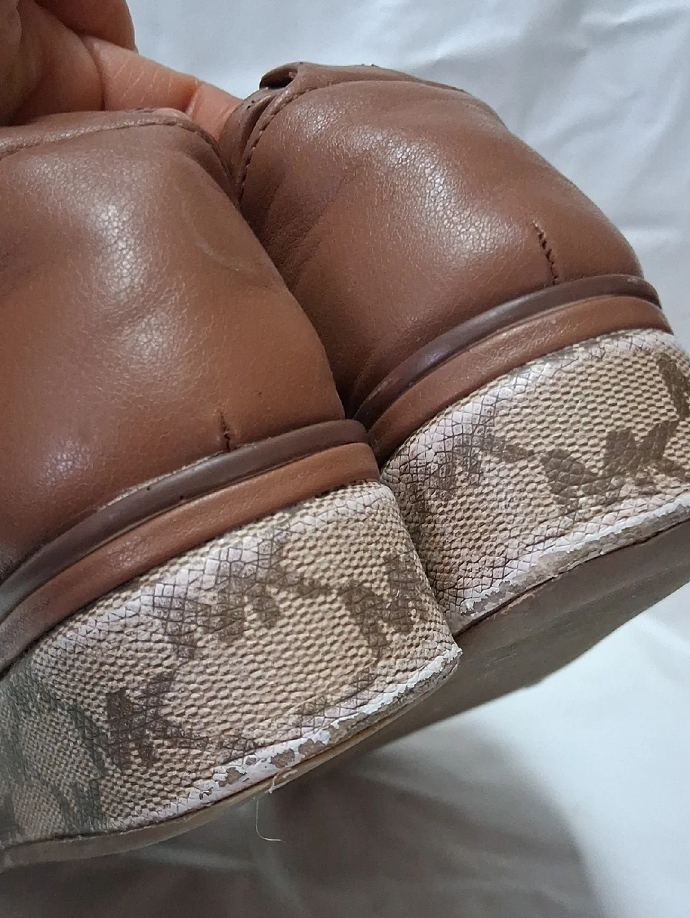Michael Kors Brown/Tan Platform Ankle-Strap Sandals Size 12 Toddler Girl